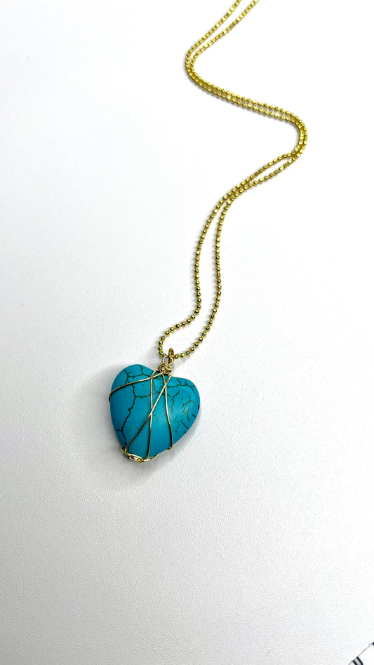 Corazón turquesa
