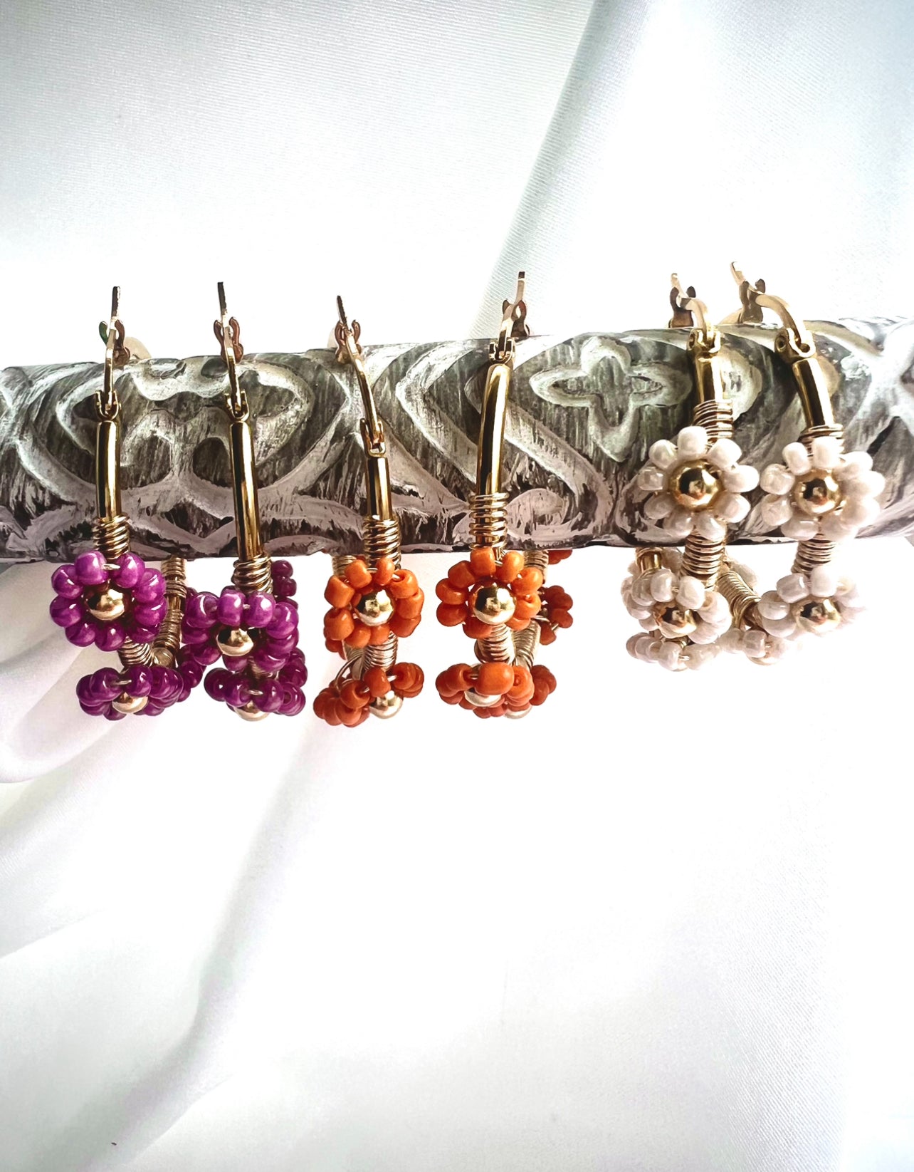 Flower earrings