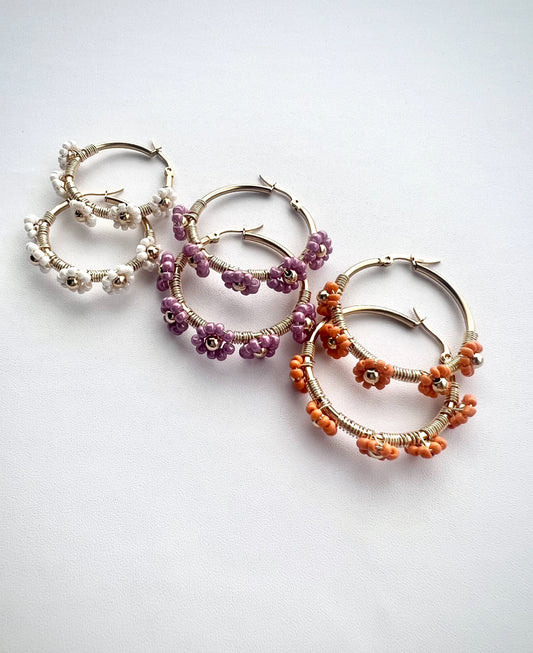 Flower earrings