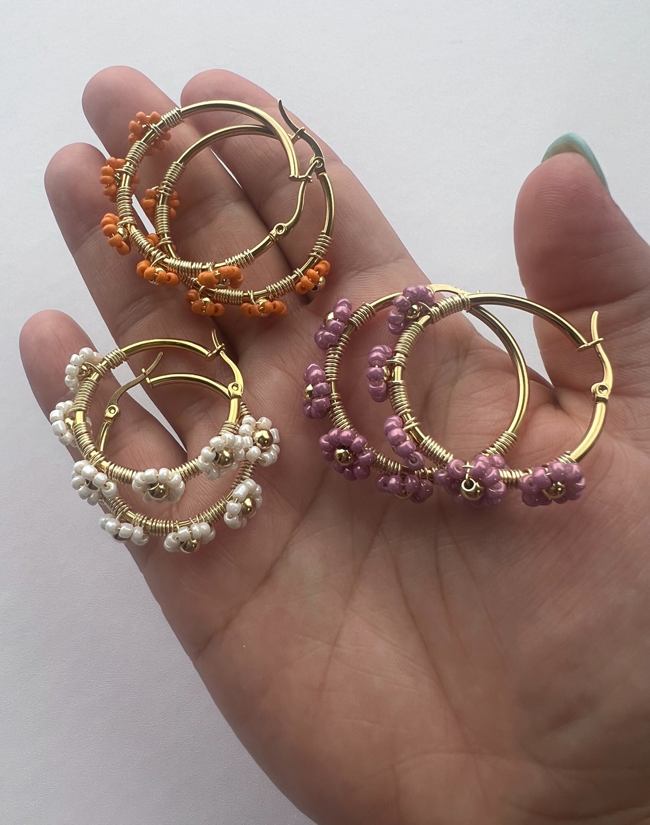 Flower earrings