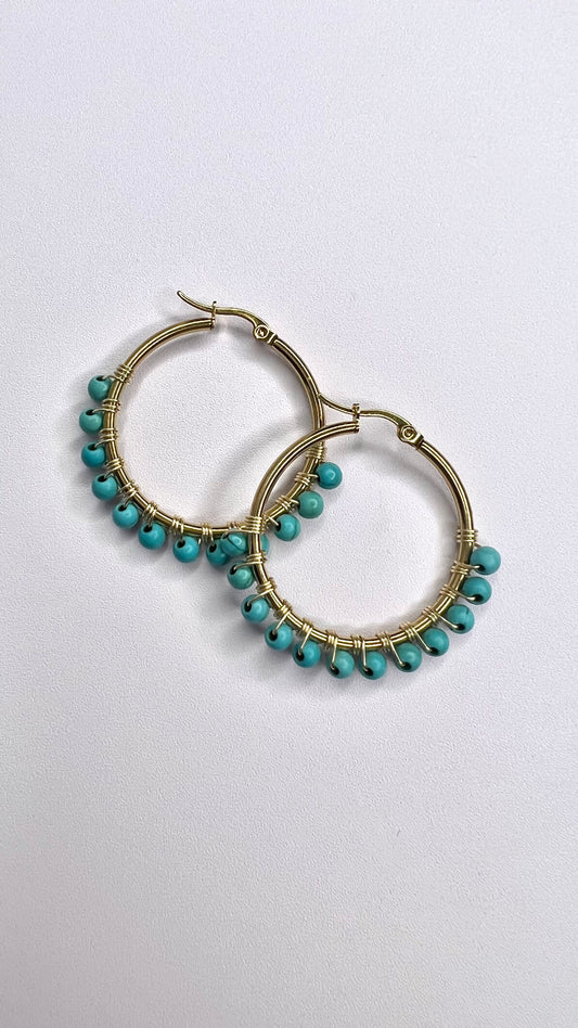 Turquesa hoops